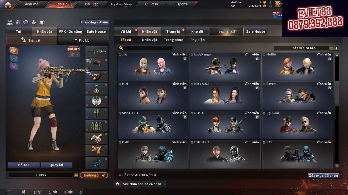 shop acc cf uy tin gia re